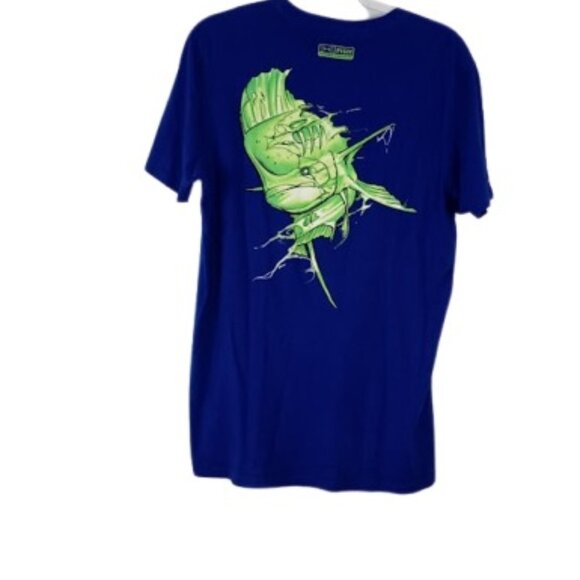 Under Armour Fish Mens Loose Fit Shellfish Graphic T-Shirt Tee Blue M - Picture 1 of 3